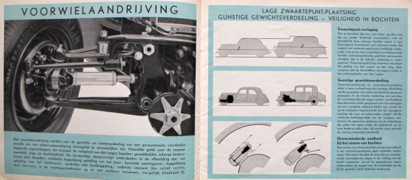 Citroen 7 CV - 11 CV Traction Avant 1938 Modelprogram Carbrochure (2685)
